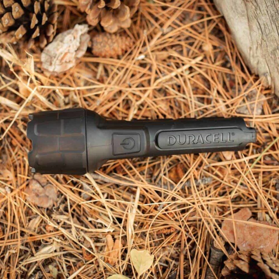 100 lumen rubber flashlight in nature