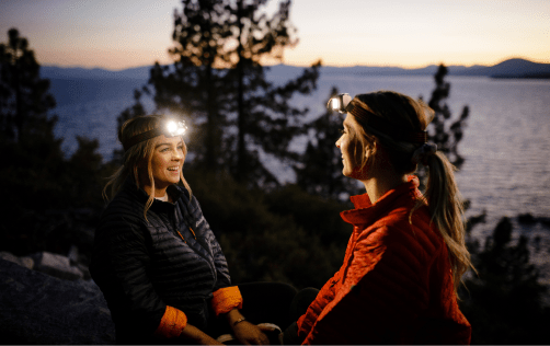 explorewithoutlimits women exploring nature with headlamps