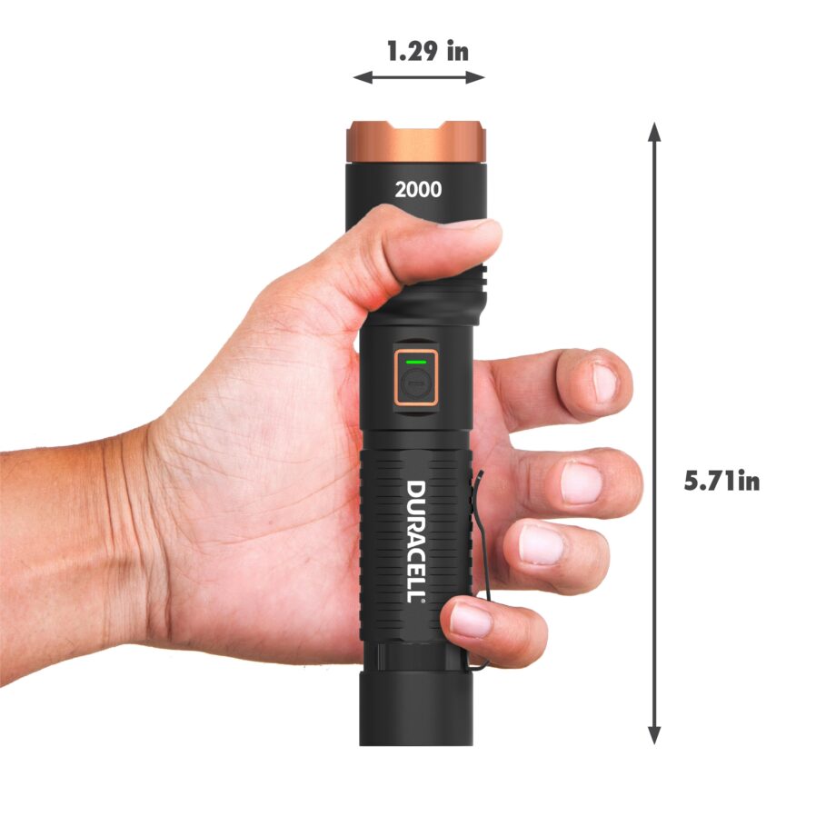 Duracell 2000 Lumen Aluminum Flashlight