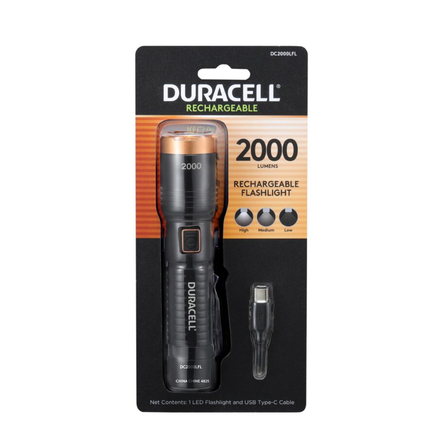 Duracell 2000 Lumen Aluminum Flashlight